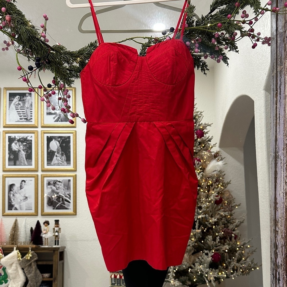 MM Couture Red Mini Dress